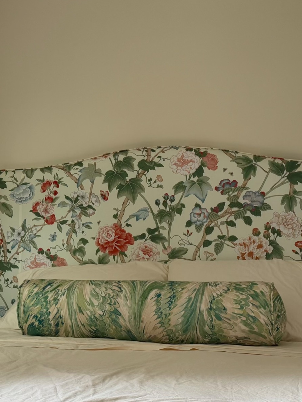 Custom Bolster 9x36” Lee Jofa Jade/Taplow